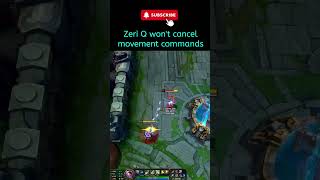 League of legends Zeri Q wont cancel movement commands leagueoflegendstips zeri [upl. by Hershell920]