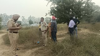 Dead body found in a near Chhatt Airport lights Zirakpur  hands and feet tied [upl. by Venn412]