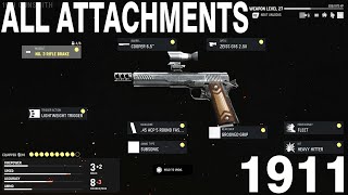 All 1911 attachments on the Vanguard BETA  Call of Duty Vanguard Beta PS5 [upl. by Suoicerp]