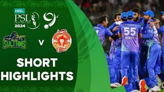 Full match hightlight Finell match Islambad united vs multan sultan match HBL PSL 9 2024 [upl. by Glenden167]