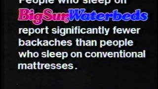 Big Sur Waterbeds ad 1989 [upl. by Suirtemid]