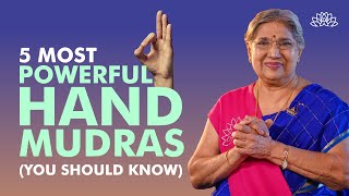 5 Powerful Yoga Hand Mudras for Optimal Health  Powerful Hand Mudras  Dr Hansaji [upl. by Vez]