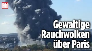 Größter Frischwarenmarkt der Welt steht in Flammen  Rungis in Paris [upl. by Durman]