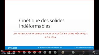 Révision cinétique des solides indéformables [upl. by Naval]