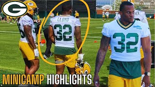 The Green Bay Packers Rookie Minicamp Looks NASTY First Look Minicamp Highlights Marshawn Lloyd [upl. by Irt]