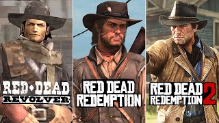 Red Dead Revolver vs Red Dead Redemption 1 vs Red Dead Redemption 2 Side By Side [upl. by Wolfy]