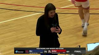 Seton Hill Coach Maeve Gallagher Postgame Interview 112324 [upl. by Amlet]