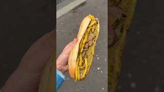 Trying the viral steak frites sandwich in Paris sandwich steak steaksandwich paris foodreview [upl. by Melise726]