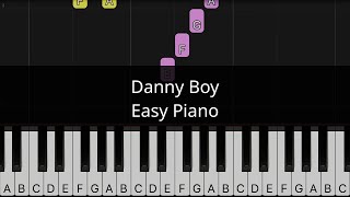 Danny Boy  Easy piano tutorial [upl. by Winebaum]