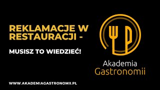 Reklamacje w restauracji‼️🍝🍕🍔  Akademia Gastronomii 💛 [upl. by Sairahcaz188]