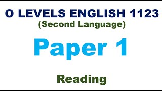 Important Tips for Paper 1 CIE English 1123 [upl. by Rosenwald]