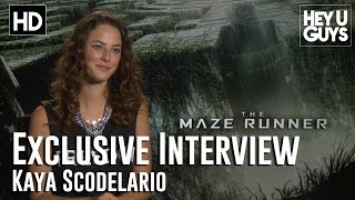 Kaya Scodelario Exclusive Interview  The Maze Runner [upl. by Annaillil987]