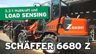 Radlader mit hoher HydraulikFörderleistung  Schäffer 6680 Z  Produktvorstellung [upl. by Eillit497]