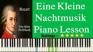 Eine Kleine Nachtmusik Piano Tutorial  Learn To Play Eine Kleine Nachtmusik On Piano [upl. by Ahtnamys]