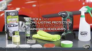 GS27 Headlamp Restorer Kit Machine Use [upl. by Idahs]