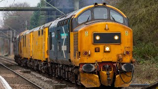 Class 37401 Drags Class 73s amp Class 37  Tame Bridge Parkway  120124  4K [upl. by Eelirol]