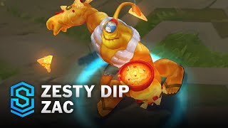 Zesty Dip Zac Skin Spotlight  PreRelease  PBE Preview  League of Legends [upl. by Aihsein]