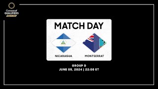 Nicaragua vs Montserrat  Concacaf Qualifiers  Road to 2026 [upl. by Danae]