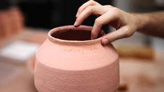 Cleaning up the Surface of a Glazed Pottery Vase Shorts [upl. by Konstanze]