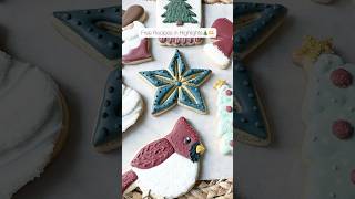 Christmas Star🎄⭐️ christmascookies cookiedecorating royalicing royalicingcookies [upl. by Hoag296]