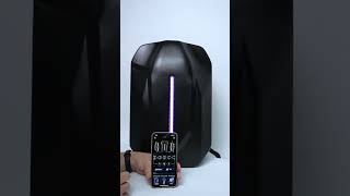 Universal Motorcycle Backpack with led rights Crelander hard shell helmet bag motorcyclebag [upl. by Spence]