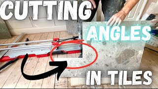 How to Cut 90 Degrees in Tiles  Step by Step Easy to Follow Instructions [upl. by Jaquenette]