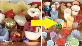 DIY How to Reuse Old Candles ➻ 4Anastasia [upl. by Elocin]