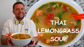 Easy Thai Lemongrass Chicken and Rice Noodle Soup [upl. by Yesmar606]