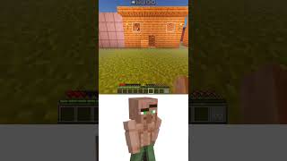 Automatic Block Door Minecraft Villager Oİ Oİ Oİ meme memes minecraft funny bombastic [upl. by Gaves419]