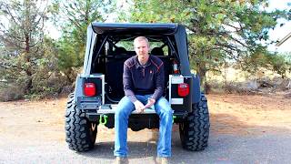 SWAG Off Road Jeep Wrangler 8706 TJ amp LJ Fold Down Tailgate Conversion Kit [upl. by Howland37]