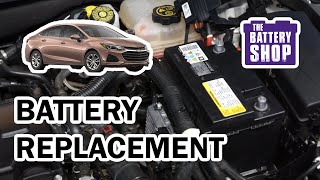 Chevrolet Cruze  New Battery Install [upl. by Adnawak]