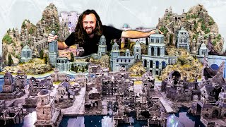 The BIGGEST wargaming board in YouTube History ELVEN Lord of the Rings Warhammer Scenery [upl. by Naj]