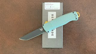 Benchmade 5370BK07 Sage Green Shootout OTF Knife Review [upl. by Eiramait]