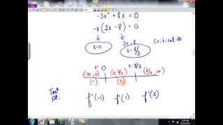 Calc Section 43 Monotonic Functions and First Derivative [upl. by Eelyac326]