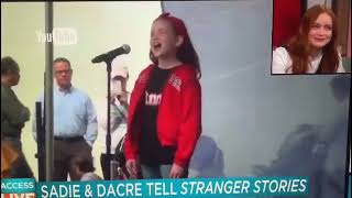 Sadie Sink childhood memories video She Singing a song Tomorrow 🤍🕊️ [upl. by Aneeled]