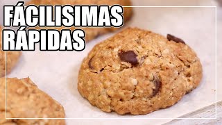 Galletas de AVENA Fáciles Rápidas y DELICIOSAS [upl. by Lohner869]