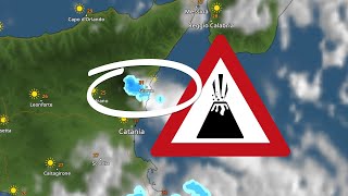 Mount Etna eruption on the WeatherRadar 🌋 [upl. by Neiviv141]