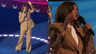 Kamala Harris makes surprise Democratic convention appearance  AFP [upl. by Llehcnom327]