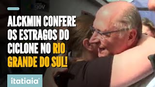 VICEPRESIDENTE GERALDO ALCKMIN VISITA LOCAIS AFETADOS PELO CICLONE DO RIO GRANDE DO SUL [upl. by Sellig602]