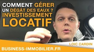 Comment gérer un dégât des eaux  Investissement Locatif et Location Saisonnière courte durée [upl. by Naimed376]