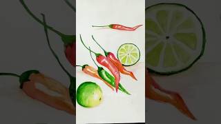 How to use watercolor techniqueswatercolor art arttutorial watercolortutorial stilllife draw [upl. by Chadd]