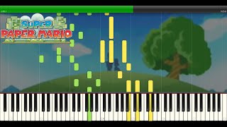 Proof of Existence  Super Paper Mario Piano Tutorial MediumHard [upl. by Shelden]