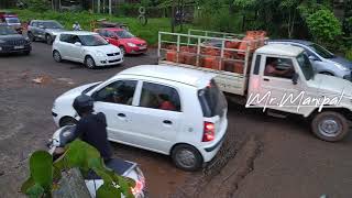 Indrali Railway bridge pathetic road condition National Highway 169a [upl. by Sacul]