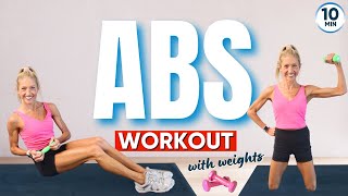 10Minute Abs Workout with Weights [upl. by Tegdig]