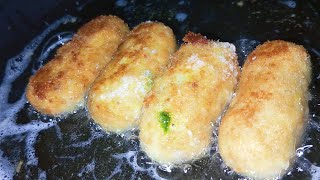 Chicken Potato Croquettes Croquettes Recipe [upl. by Noll]