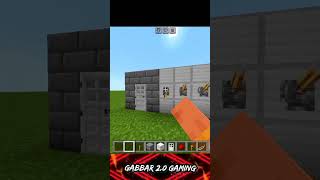 Security door lock In Minecraftgabbar20gaming minecraft shots gaming [upl. by Clotilda238]