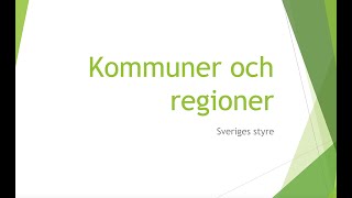 Kommun och Region [upl. by Dulcinea]