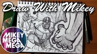 Thanos Vs Captain Planet  Draw With Mikey 09 [upl. by Soraya]