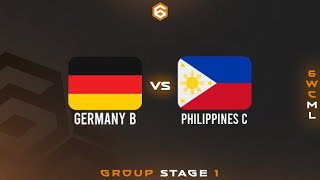 6WC24 ML Germany B 12 vs Philippines C 36  GS1 [upl. by Cigam]