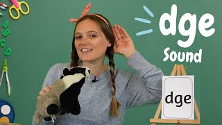 dge Sound Phonics  Learn to Read with dge Words  British Teachers Phonics Lesson [upl. by Labors34]